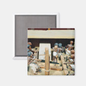 大工の工房の葬式モデル マグネット (正面/裏面)