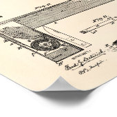 大工の広場1893年特許美術古ピーパー ポスター (角)