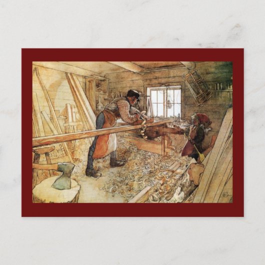 大工の店で ポストカード (正面)