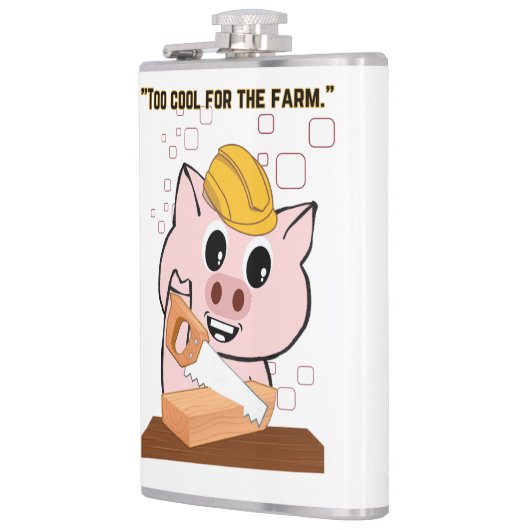 大工の引用文 フラスク (左)