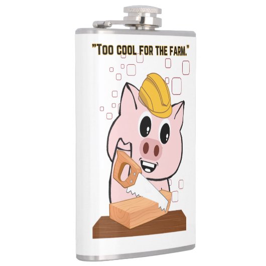 大工の引用文 フラスク (右)