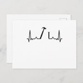 大工の心拍大工の木工品 ポストカード (正面/裏面)