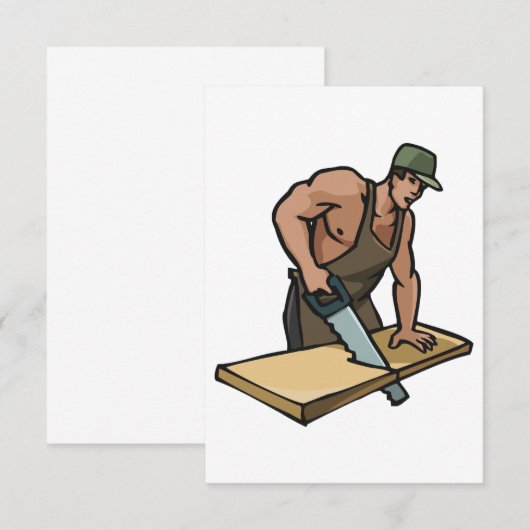 大工の招待状 招待状 (正面/裏面)