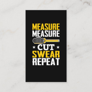 大工の木おもしろい工ジョーク・ハンディマン 名刺