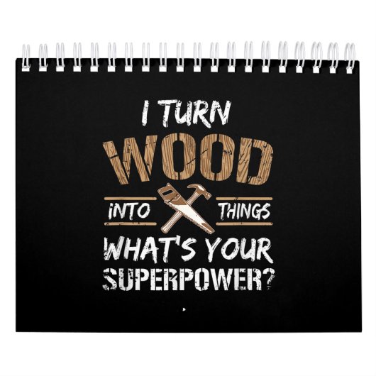 大工の木工に木を変える カレンダー (カバー)