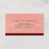 大工の木工プロフェッショナル工具木材 名刺 (裏面)