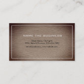 大工の木工プロフェッショナル工具素朴木材 名刺 (裏面)