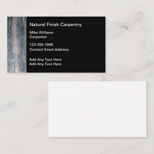 大工の木工事業 名刺 (正面/裏面)