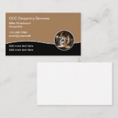 大工の木工名刺 名刺 (正面/裏面)