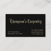 大工の木工名刺 名刺 (裏面)