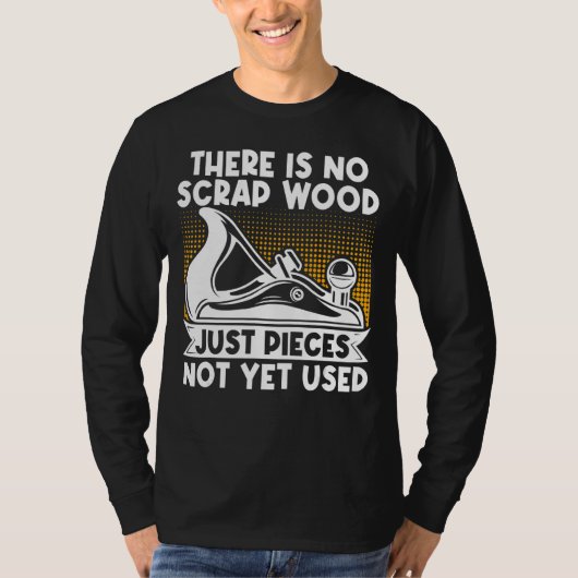 大工の木工木工材切れ木片なし Tシャツ (正面)