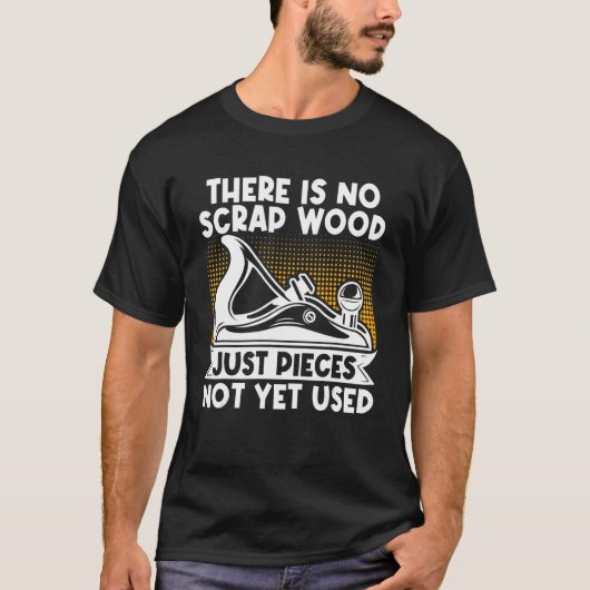 大工の木工木工材切れ木片なし Tシャツ (正面)