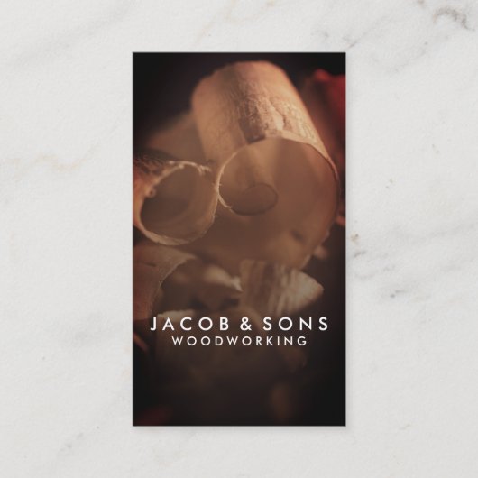 大工の木工用名刺 名刺 (正面)