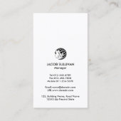 大工の木工用名刺 名刺 (裏面)