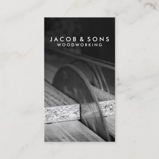 大工の木工用名刺 名刺 (正面)