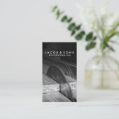 大工の木工用名刺 名刺 (スタンド正面)