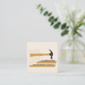 大工の木工職人の名刺 スクエア名刺 (スタンド正面)