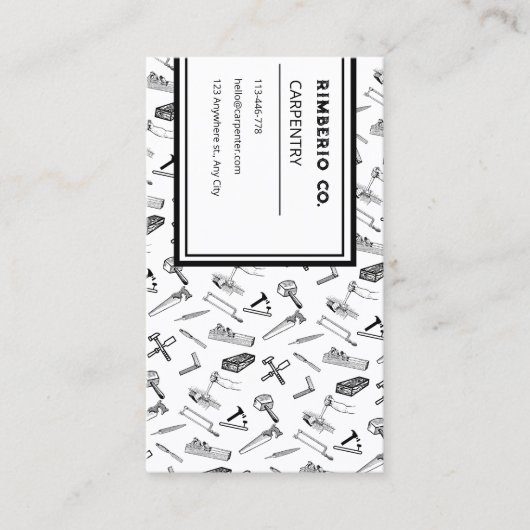 大工の木工 名刺 (正面)