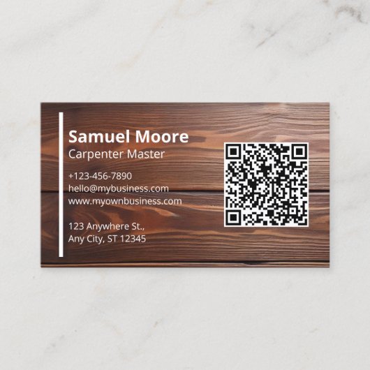 大工の棟梁 名刺 (正面)