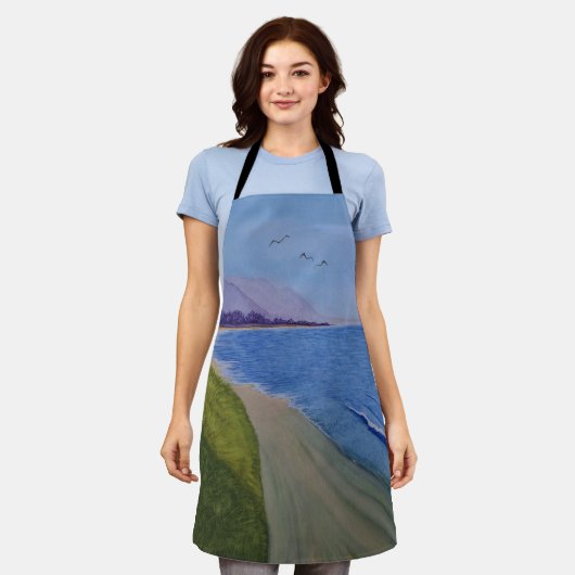 大工の海岸 エプロン (着用した状態)