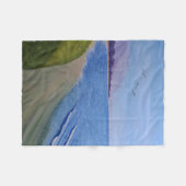 大工の海岸 フリースブランケット (正面(横))