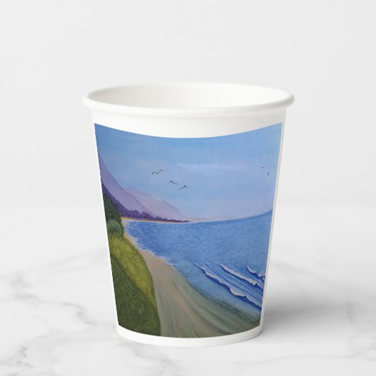 大工の海岸 紙コップ (裏面)