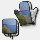 大工の海岸 鍋つかみ&鍋敷きセット (正面/裏面)