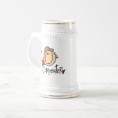大工の男性 ビールジョッキ (正面左)