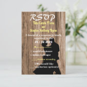 大工の結婚式招待状 出欠カード (スタンド正面)