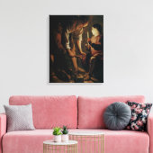 大工の聖ヨセフ キャンバスプリント (インサイチュ (リビング))