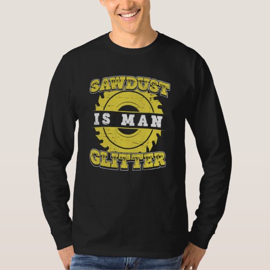 大工の職人の鋸屑は人間のカルペント Tシャツ (正面)