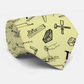 大工の職業パパ ネクタイ (ロール)