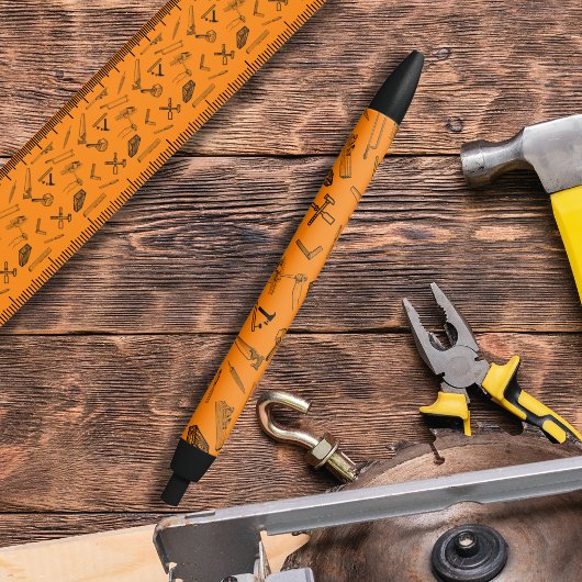 大工の職業パパ 黒ボールペン