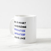 大工の見習素晴らしい コーヒーマグカップ (正面左)