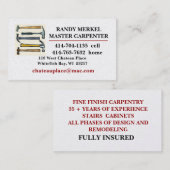 大工の親方 名刺 (正面/裏面)