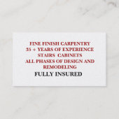 大工の親方 名刺 (裏面)