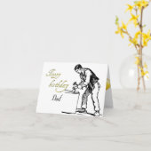 大工の誕生日折り紙グリーティングカード カード (黄色い花)