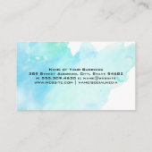 大工の道具と家の屋上アイコン 名刺 (裏面)