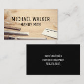 大工の道具 | ハードウェア | 木工 名刺 (正面/裏面)