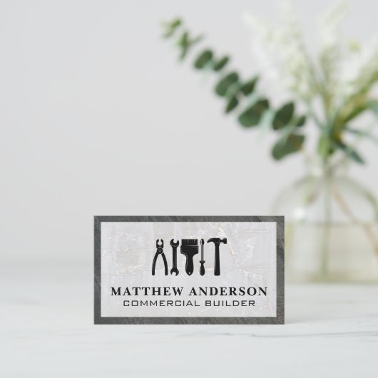 大工の道具 名刺 (スタンド正面)