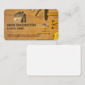 大工の道具 | 建築ロゴ 名刺 (正面/裏面)