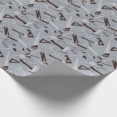 大工の道具、木工 ラッピングペーパー (角)