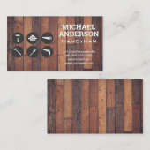 大工の道具 | 木板 名刺 (正面/裏面)