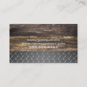 大工の道具 | 木製板鋼 名刺 (裏面)