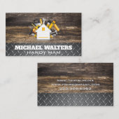 大工の道具 | 木製板鋼 名刺 (正面/裏面)