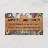 大工の道具 | 木製鋼 名刺 (正面)