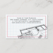 大工の道具 | Architectロゴ | グリッド線 名刺 (裏面)