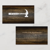 大工のWoodworker専門用具木 名刺 (正面/裏面)