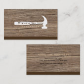 大工のWoodworker専門用具木 名刺 (正面/裏面)