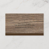 大工のWoodworker専門用具木 名刺 (裏面)